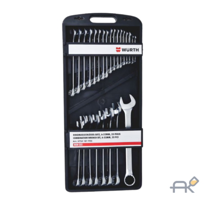 Набор комбинированных ключей SW6-32. 25 шт.. Red Stripe. WURTH (5754101925)